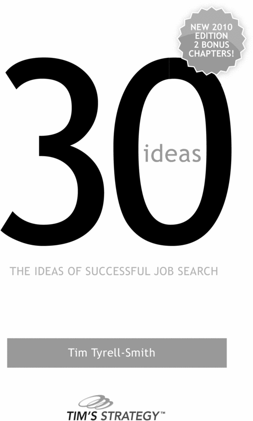 Product picture 30 Ideas for Successful Job Search!!!!